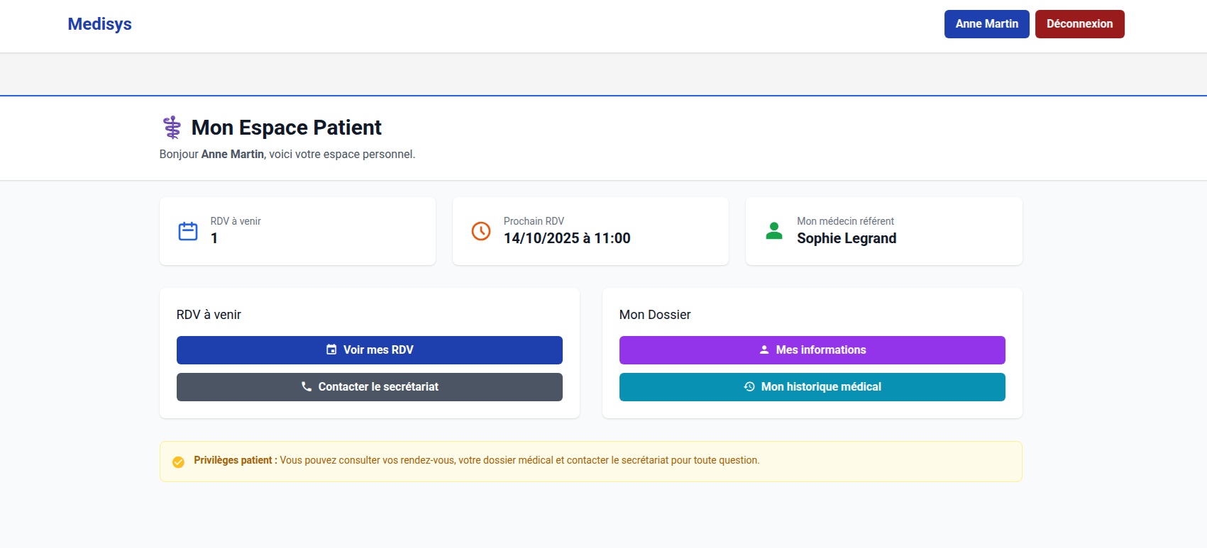 Capture d'écran de Medisys